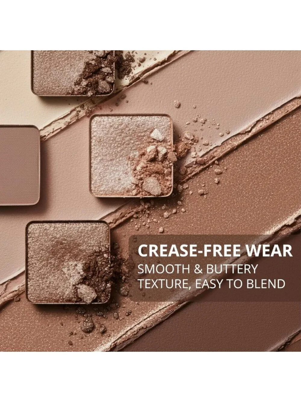 Nude Eyeshadow Palette - 12 Neutral Shimmer & Matte Vegan Shades for All Skin